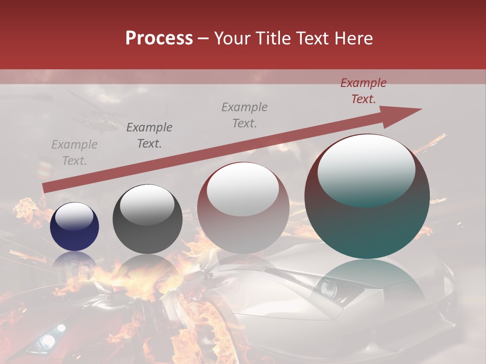Fiery Race Smoke PowerPoint Template