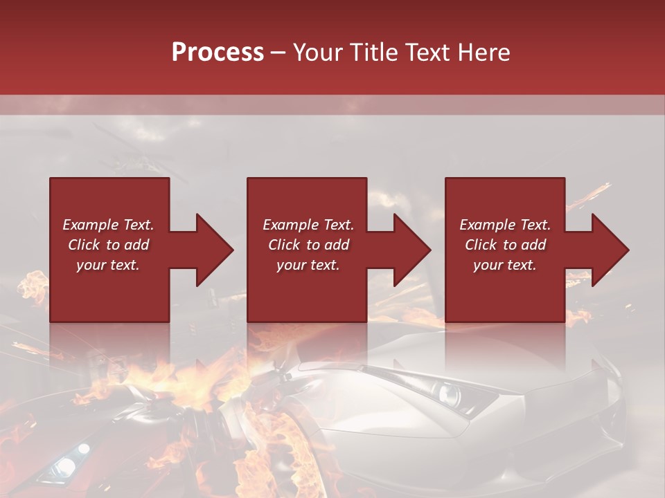 Fiery Race Smoke PowerPoint Template