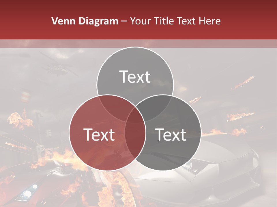 Fiery Race Smoke PowerPoint Template