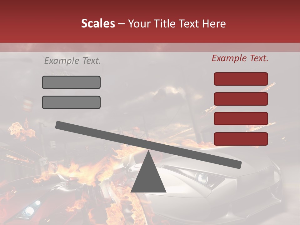 Fiery Race Smoke PowerPoint Template