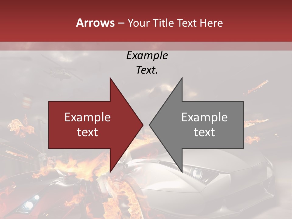 Fiery Race Smoke PowerPoint Template