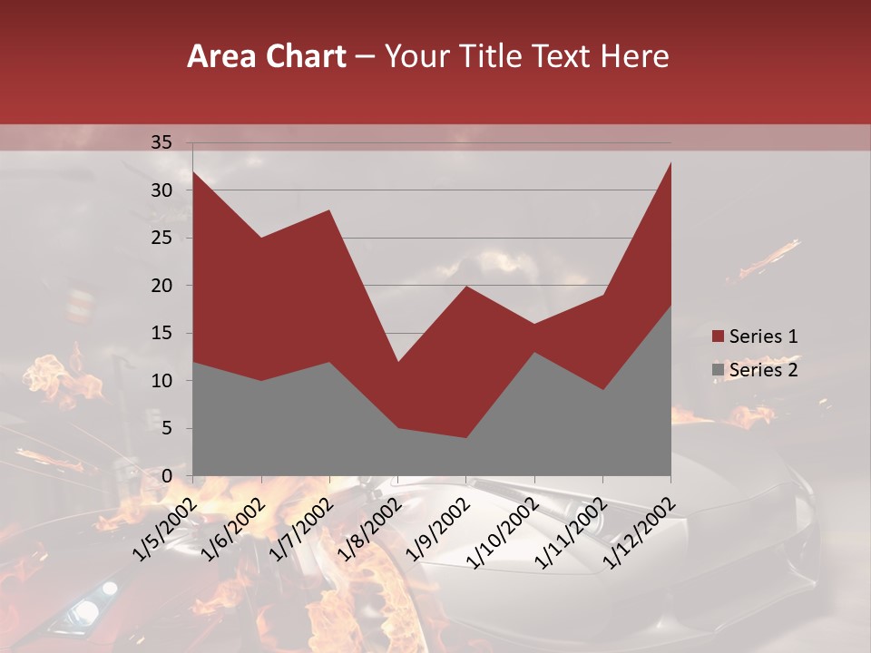 Fiery Race Smoke PowerPoint Template
