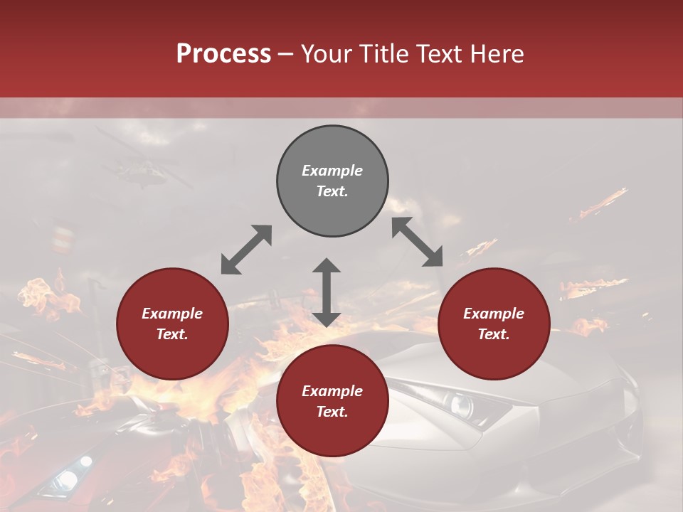 Fiery Race Smoke PowerPoint Template