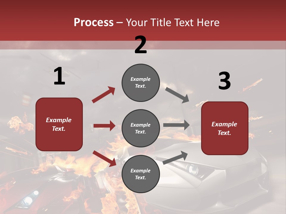 Fiery Race Smoke PowerPoint Template