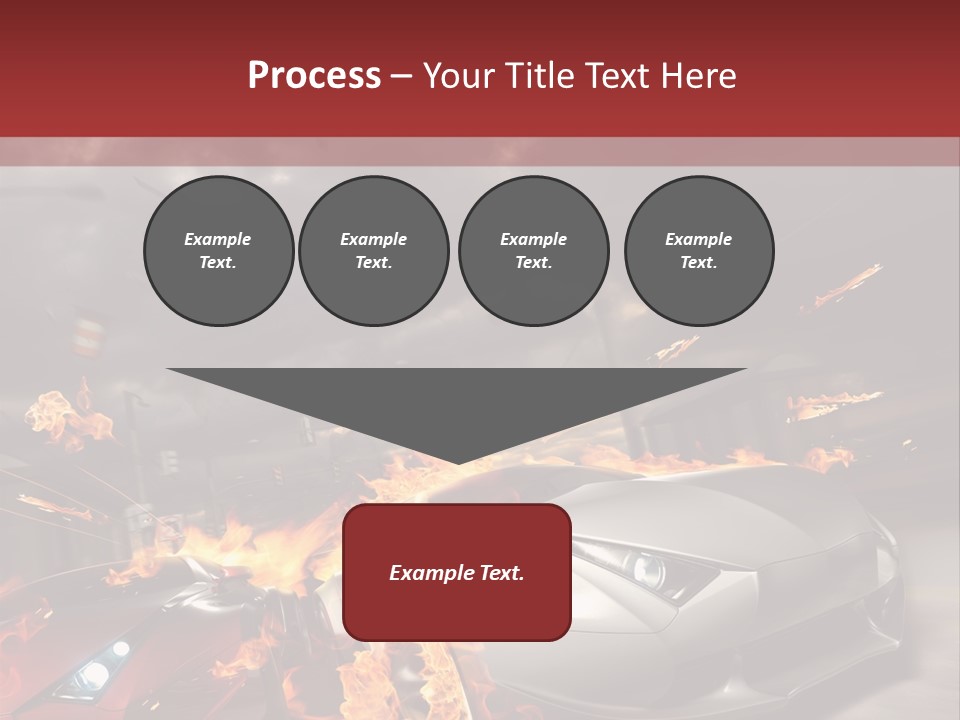 Fiery Race Smoke PowerPoint Template