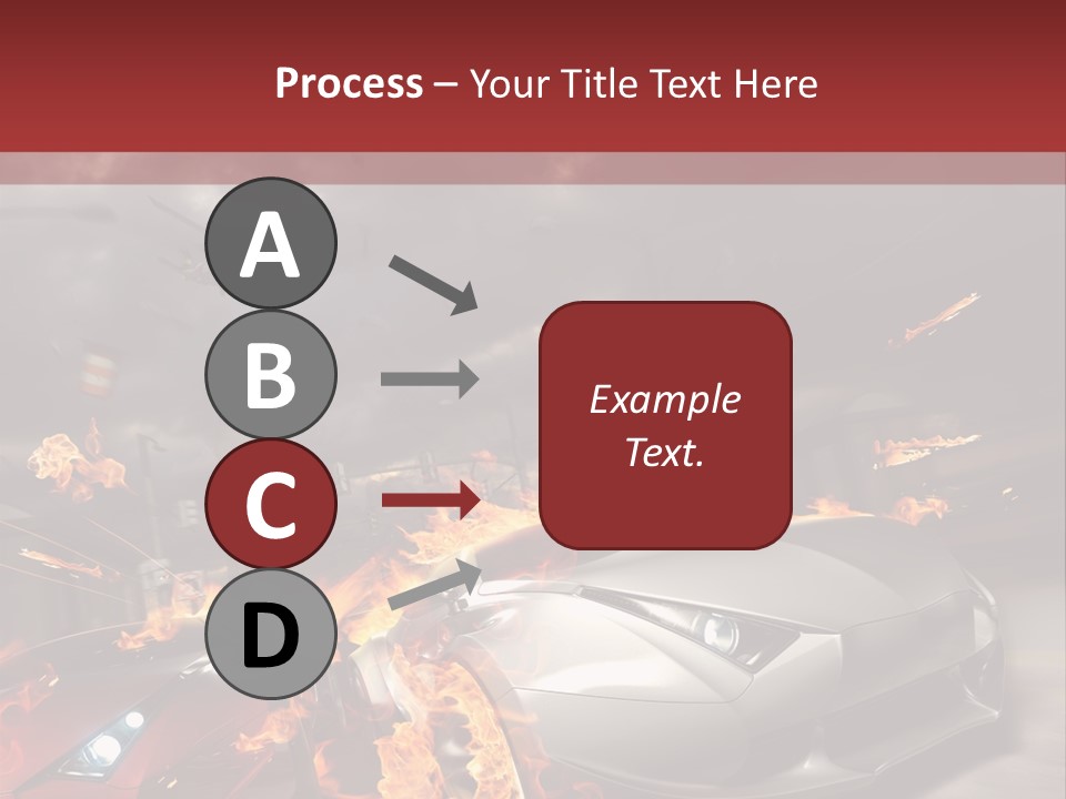 Fiery Race Smoke PowerPoint Template