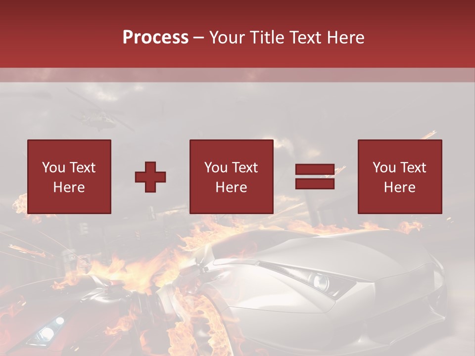 Fiery Race Smoke PowerPoint Template