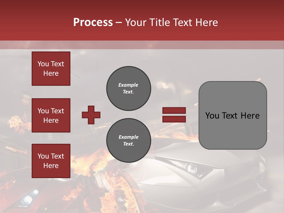 Fiery Race Smoke PowerPoint Template