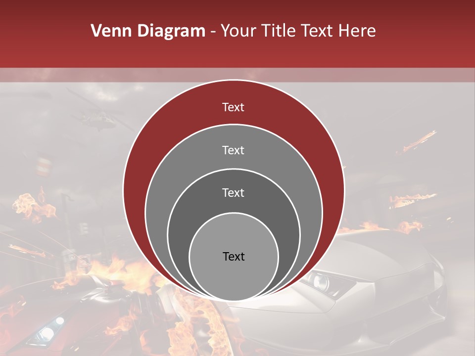 Fiery Race Smoke PowerPoint Template