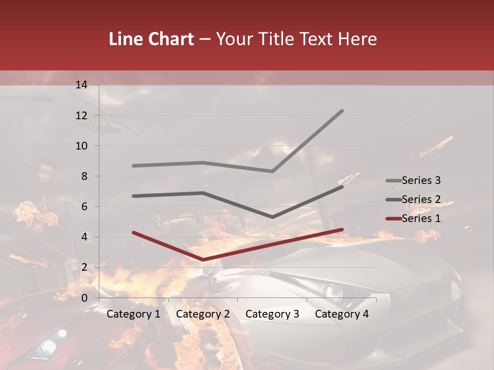 Fiery Race Smoke PowerPoint Template