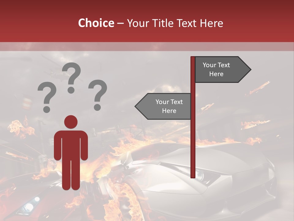 Fiery Race Smoke PowerPoint Template