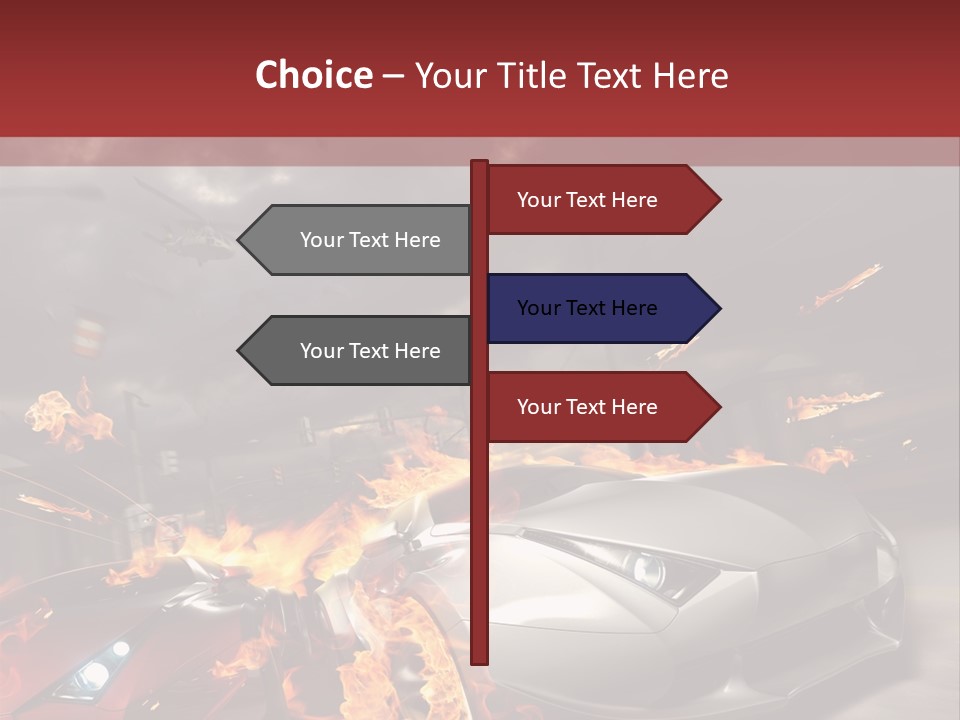 Fiery Race Smoke PowerPoint Template