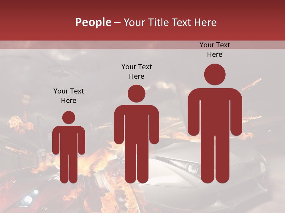Fiery Race Smoke PowerPoint Template