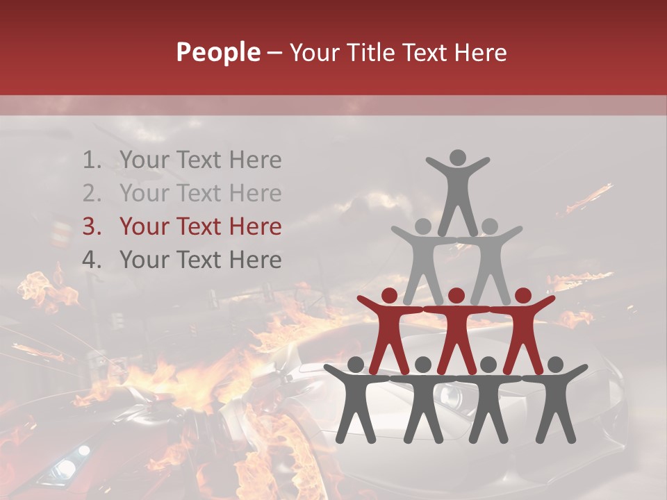Fiery Race Smoke PowerPoint Template