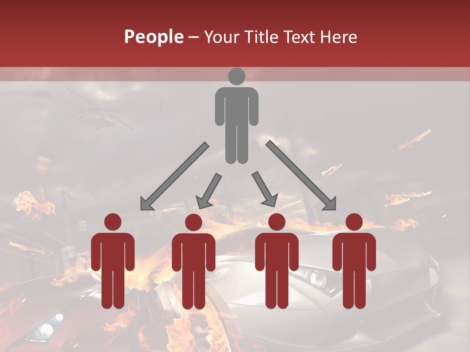 Fiery Race Smoke PowerPoint Template