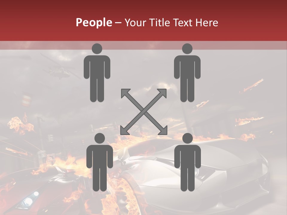 Fiery Race Smoke PowerPoint Template