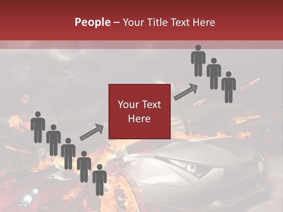 Fiery Race Smoke PowerPoint Template