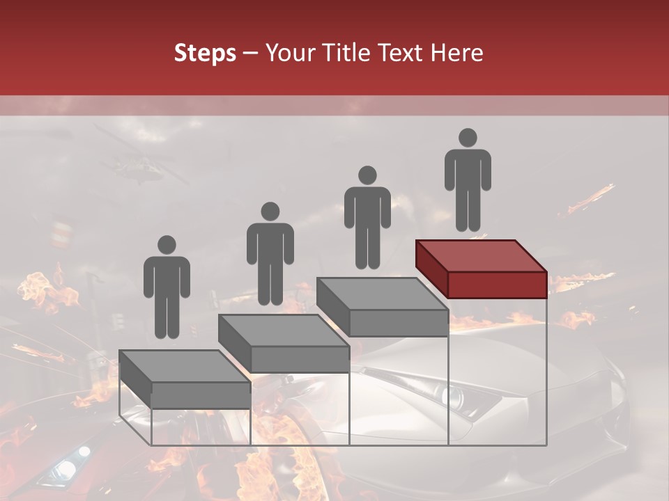 Fiery Race Smoke PowerPoint Template