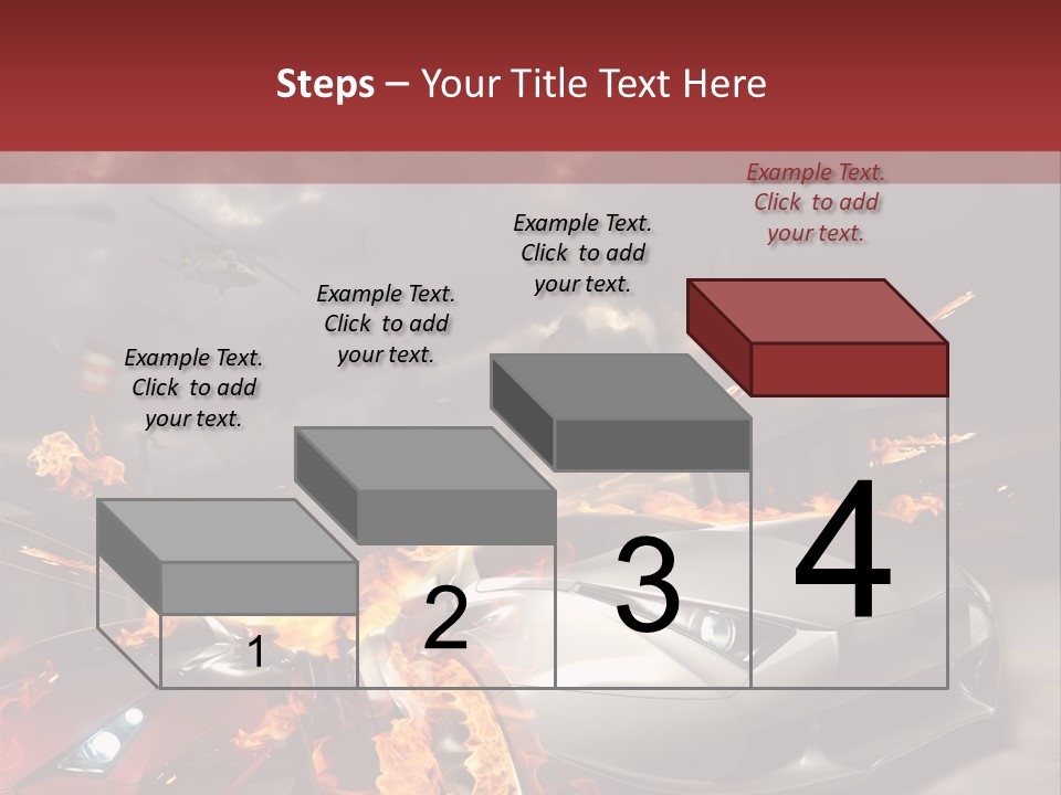 Fiery Race Smoke PowerPoint Template