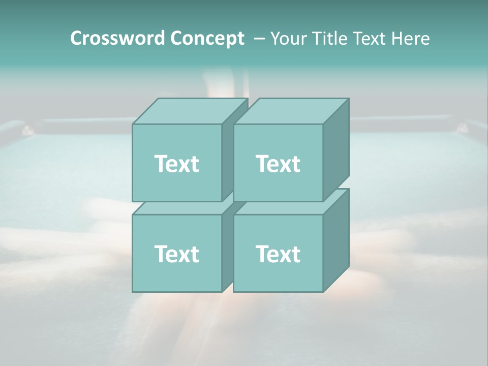 Table Game Billiardplayer PowerPoint Template