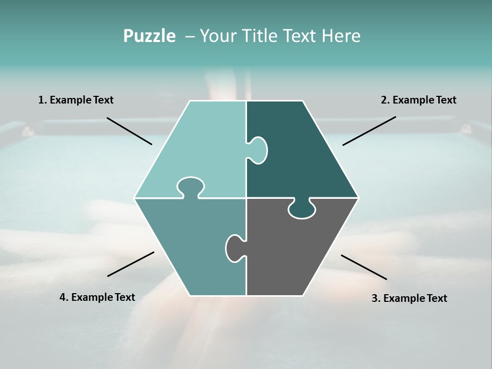 Table Game Billiardplayer PowerPoint Template