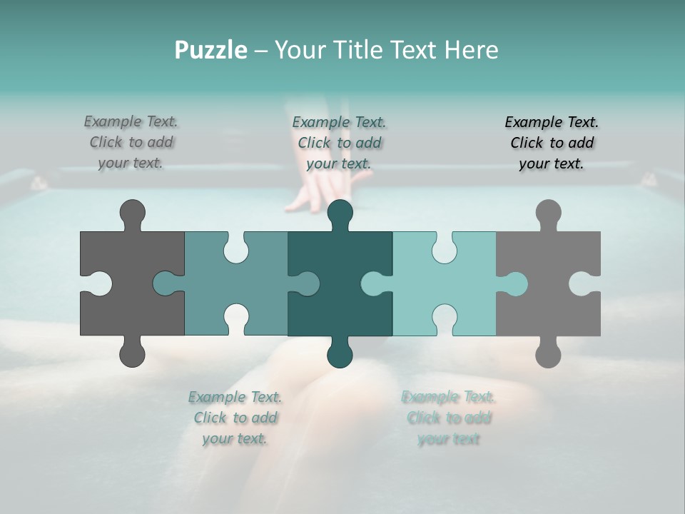 Table Game Billiardplayer PowerPoint Template