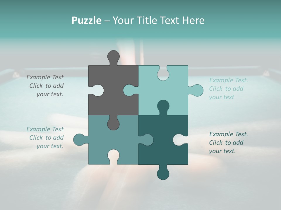 Table Game Billiardplayer PowerPoint Template