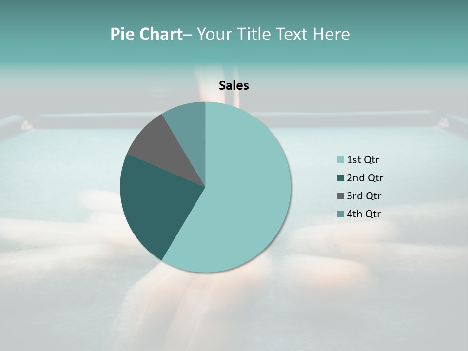 Table Game Billiardplayer PowerPoint Template