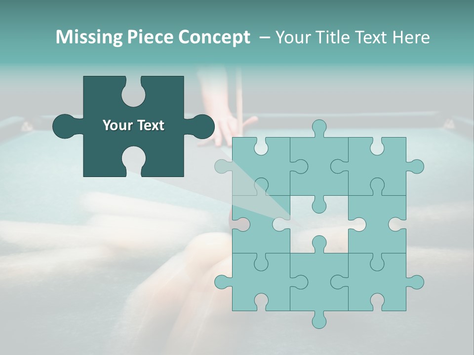 Table Game Billiardplayer PowerPoint Template