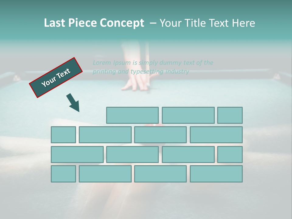 Table Game Billiardplayer PowerPoint Template