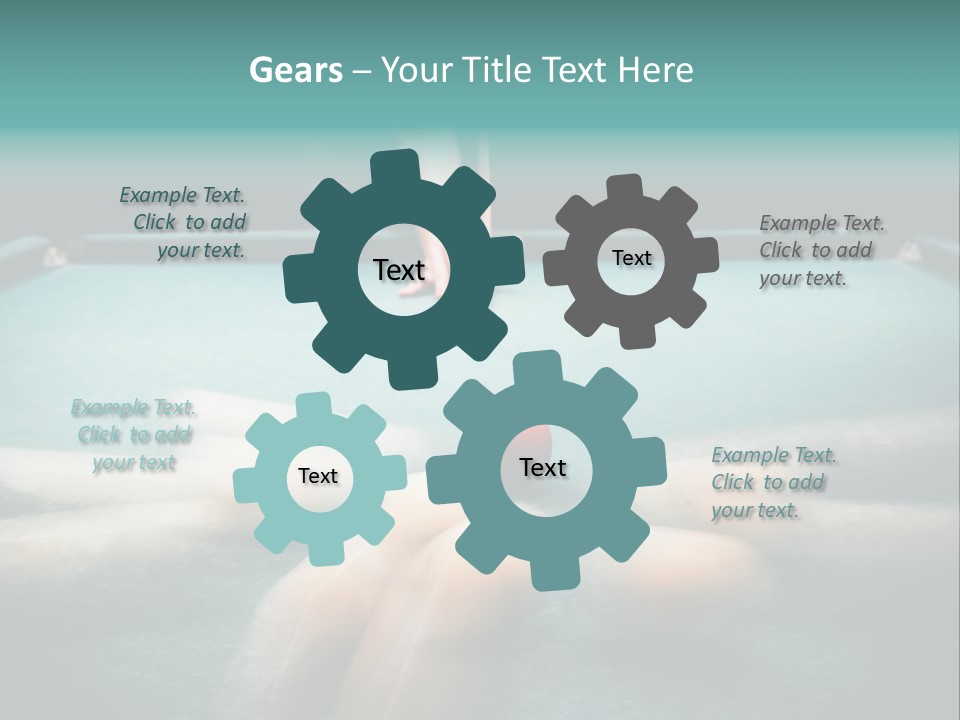 Table Game Billiardplayer PowerPoint Template