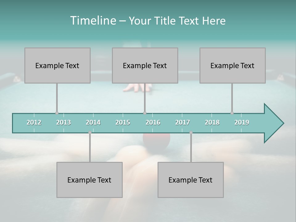 Table Game Billiardplayer PowerPoint Template