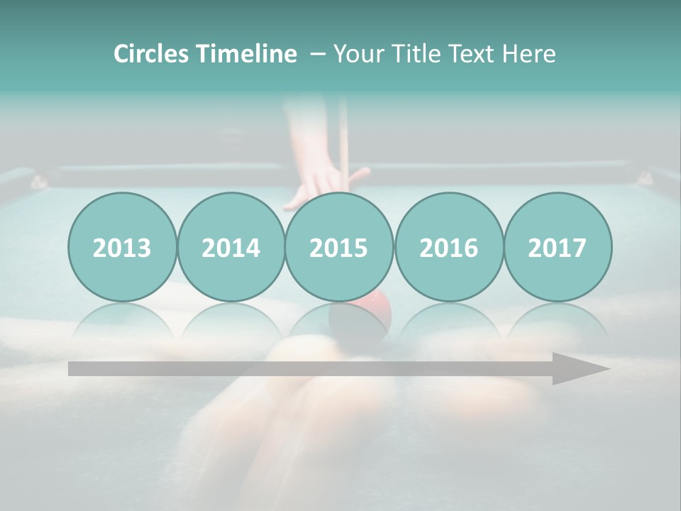 Table Game Billiardplayer PowerPoint Template