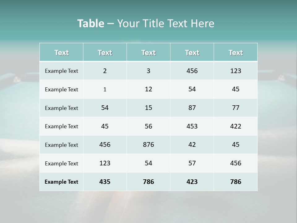 Table Game Billiardplayer PowerPoint Template