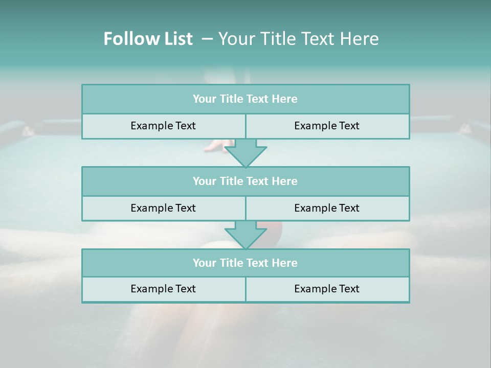Table Game Billiardplayer PowerPoint Template