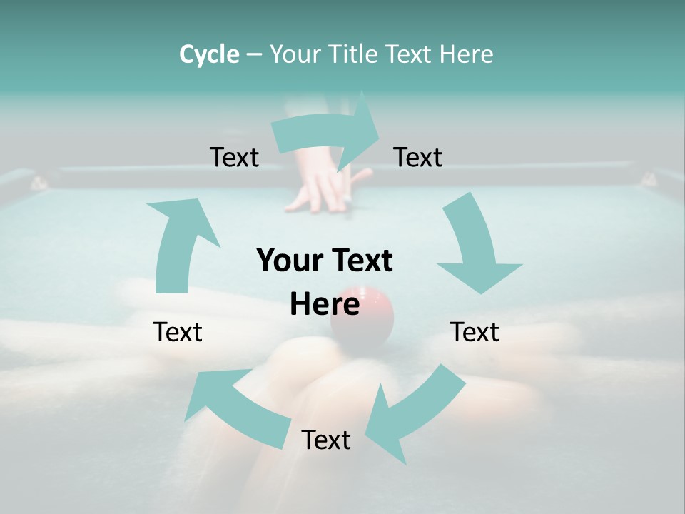 Table Game Billiardplayer PowerPoint Template