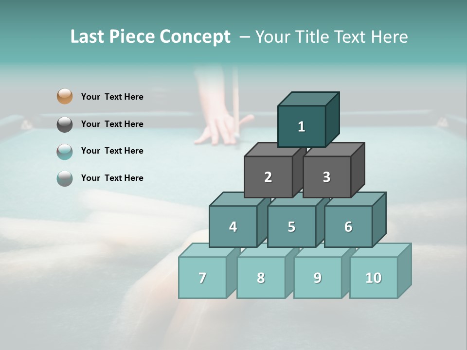 Table Game Billiardplayer PowerPoint Template