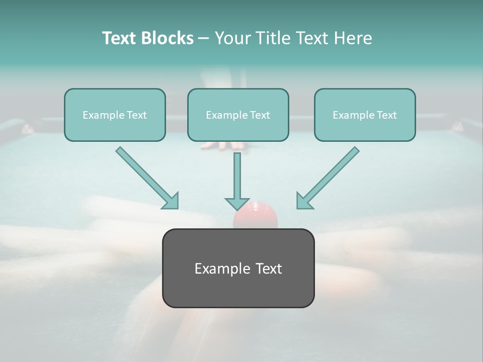Table Game Billiardplayer PowerPoint Template