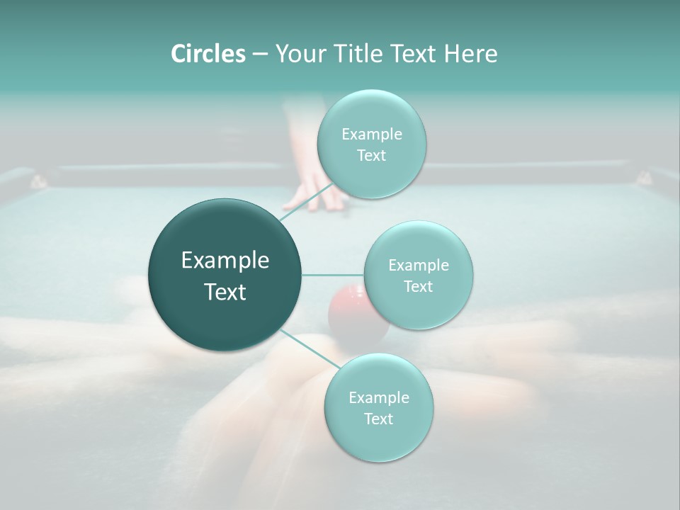 Table Game Billiardplayer PowerPoint Template