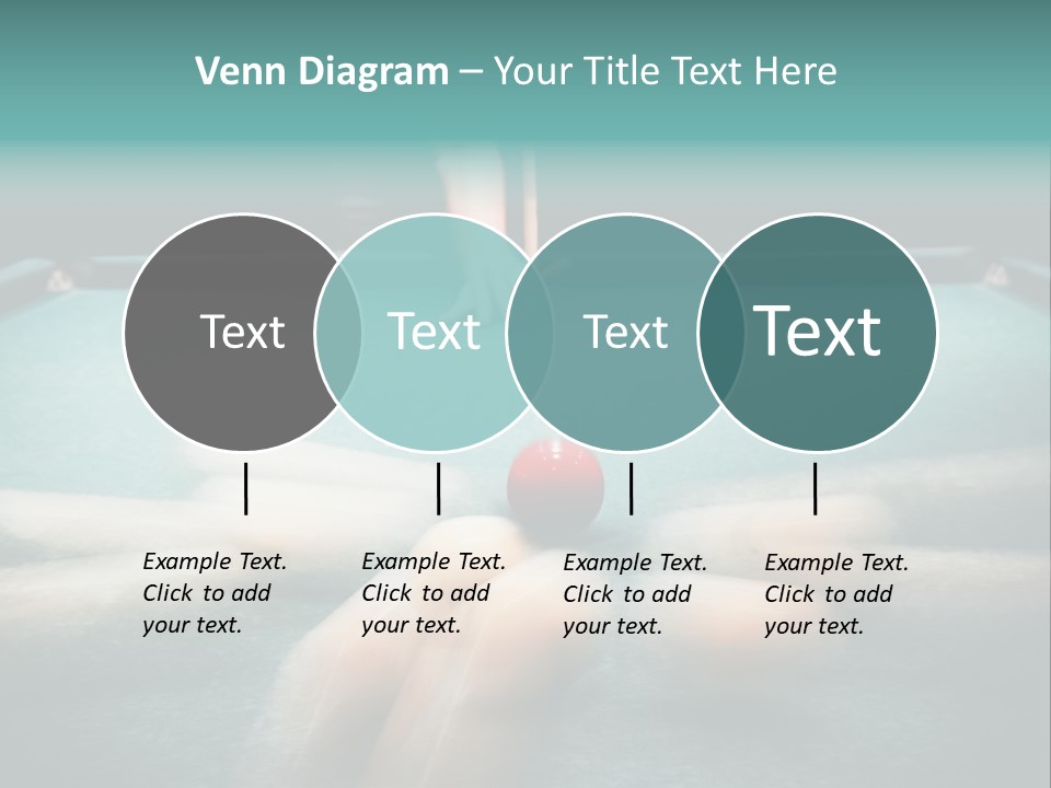 Table Game Billiardplayer PowerPoint Template