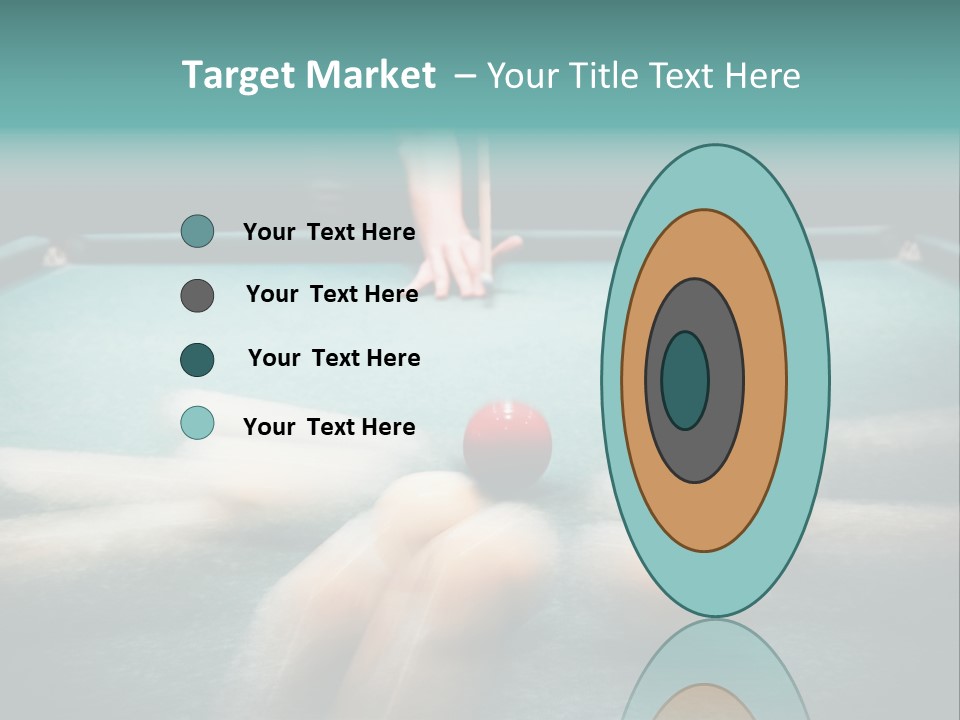 Table Game Billiardplayer PowerPoint Template