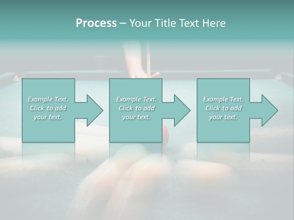 Table Game Billiardplayer PowerPoint Template