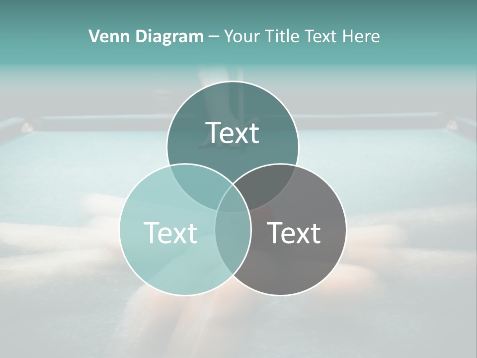 Table Game Billiardplayer PowerPoint Template