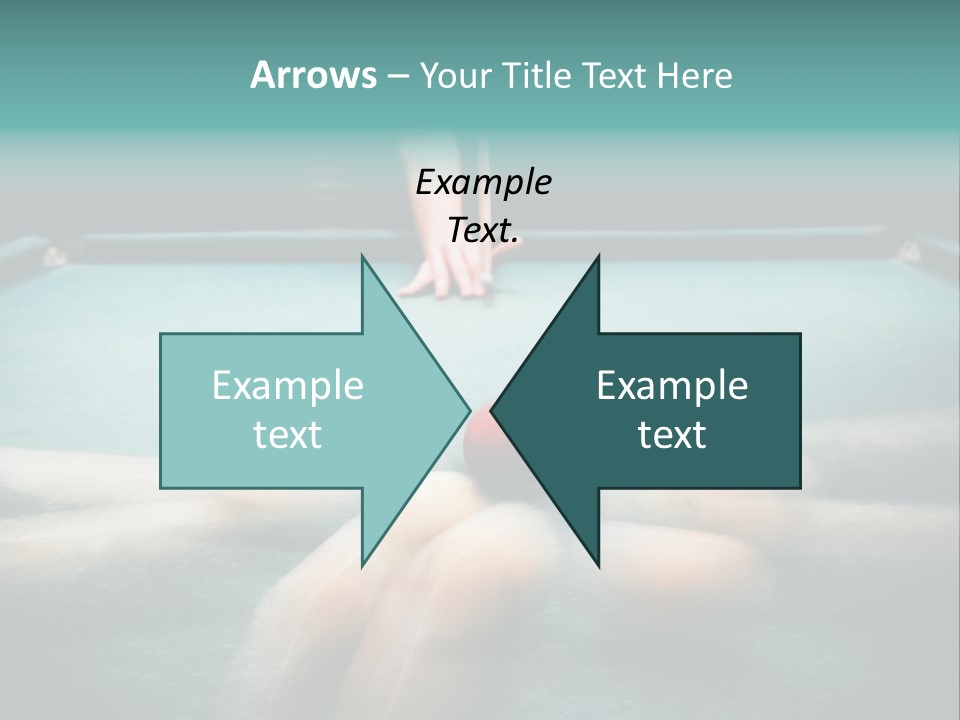 Table Game Billiardplayer PowerPoint Template