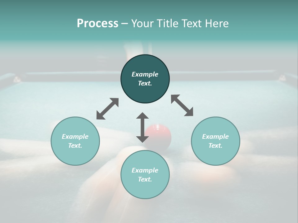 Table Game Billiardplayer PowerPoint Template