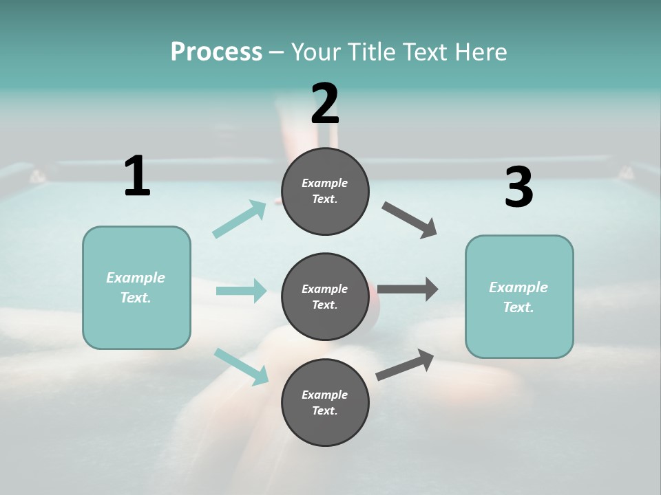 Table Game Billiardplayer PowerPoint Template