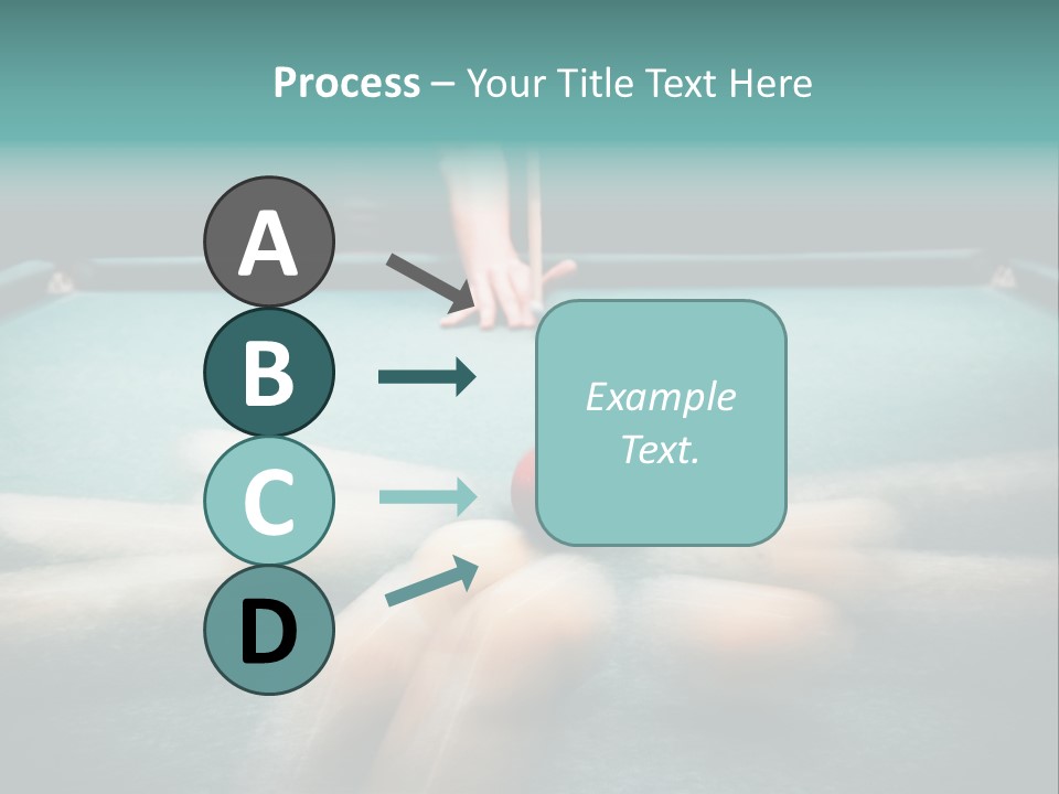 Table Game Billiardplayer PowerPoint Template