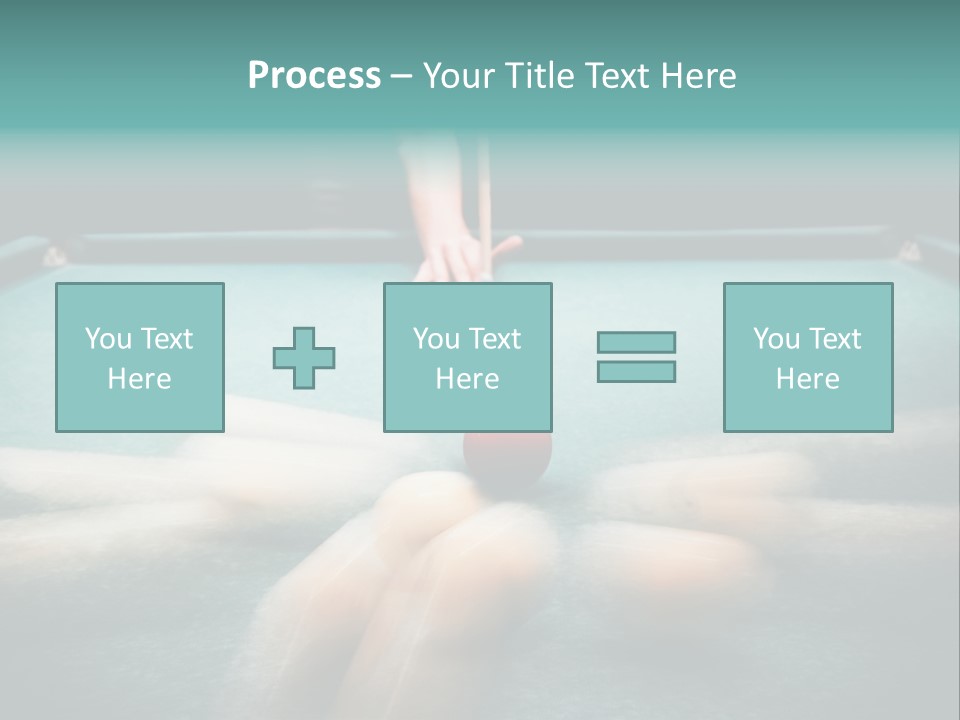 Table Game Billiardplayer PowerPoint Template