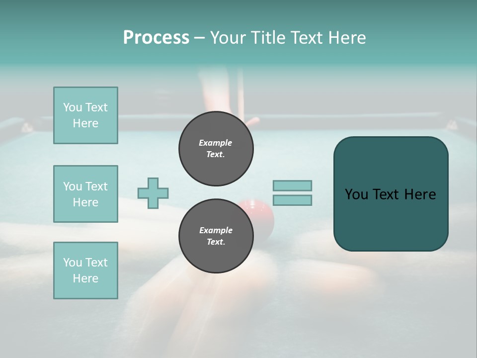 Table Game Billiardplayer PowerPoint Template