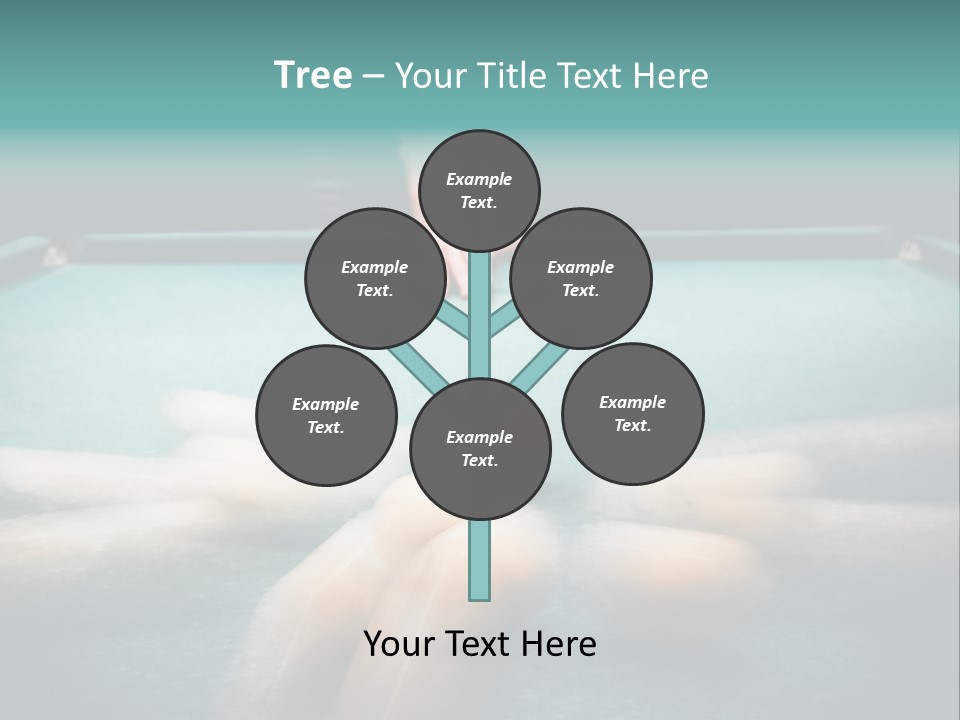 Table Game Billiardplayer PowerPoint Template